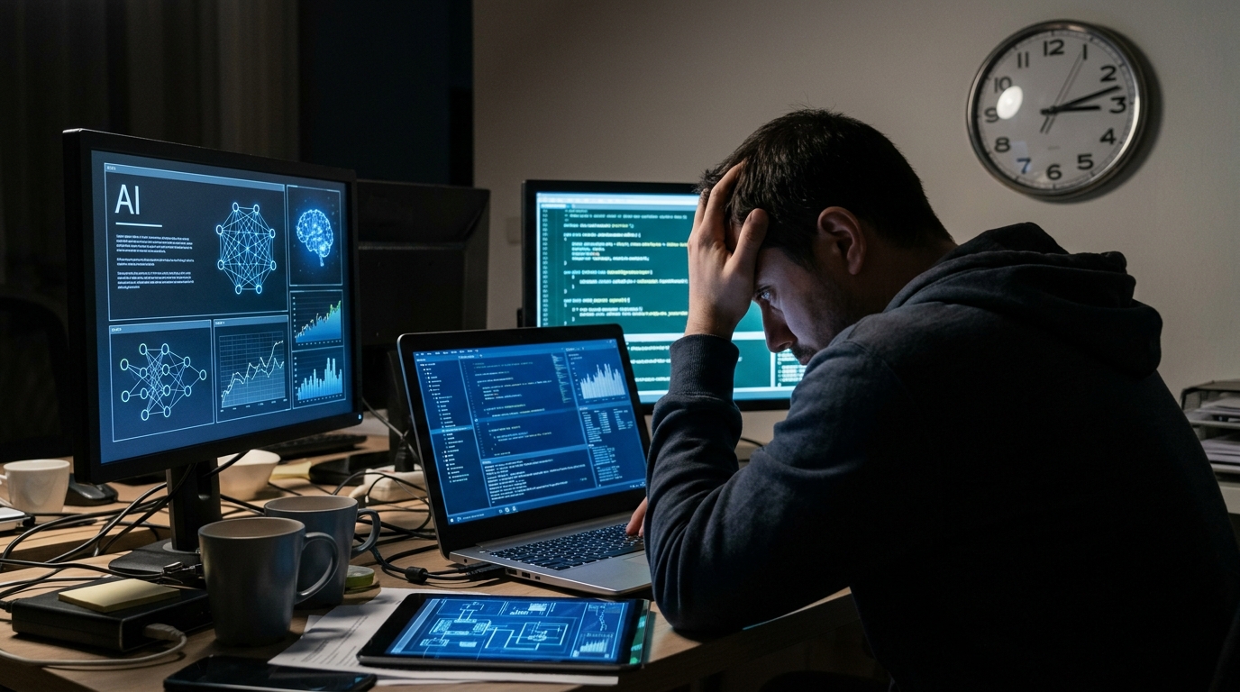 Tech leaders claim AI means less work, but staff report 90-hour weeks
