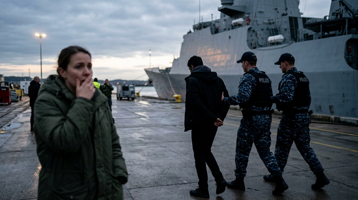 He was waiting for his son to return from the USS Lincoln. Then Border Patrol arrested him.