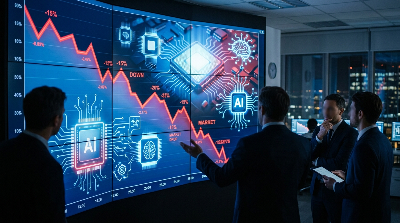 Global chip stocks tumble as AI market jitters rattle investors in US and Asia
