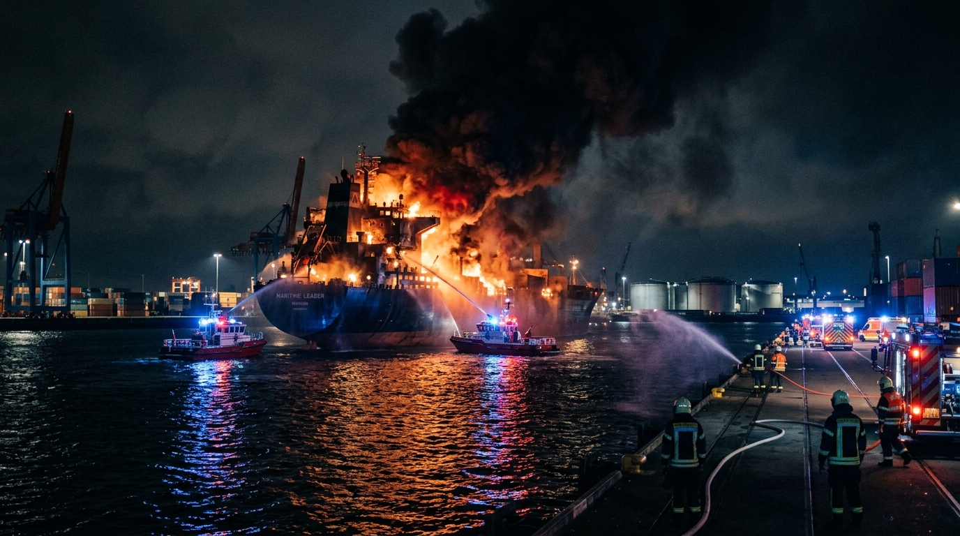 Deadly Cargo Ship Fire in Chinese Port Leaves At Least 25 Dead