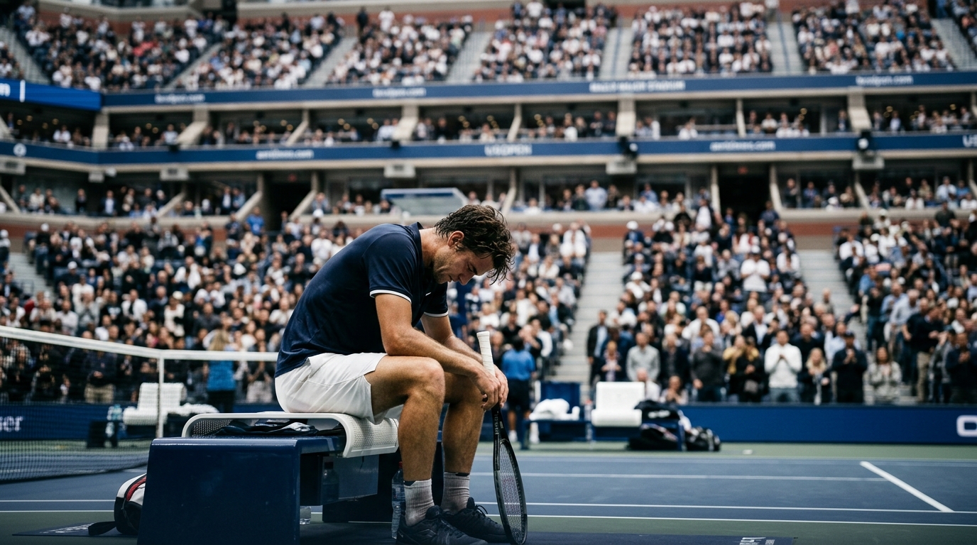 Novak Djokovic loses in opening round of US Open for first time, falling in 5 sets