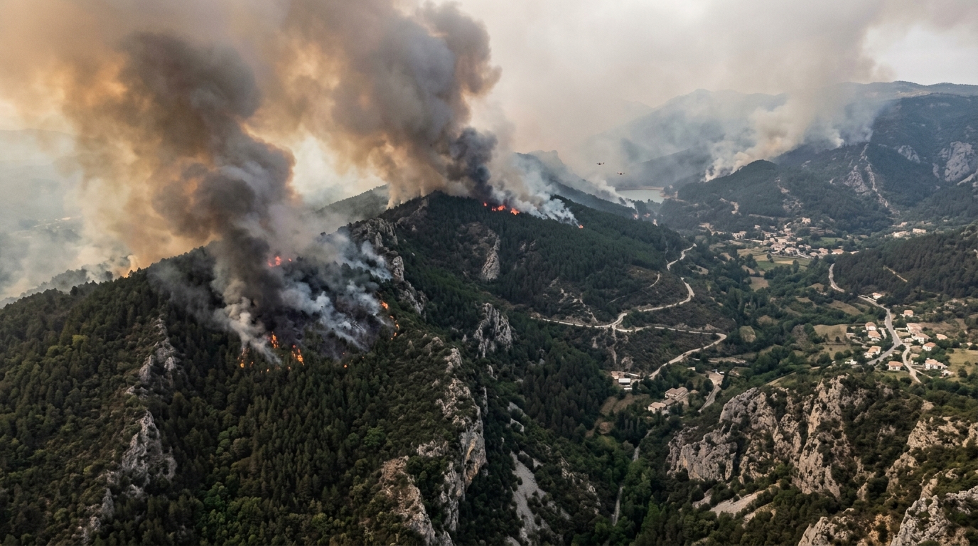 Europe Scorched by Wildfires, Emergency Alerts Issued as Homes Destroyed