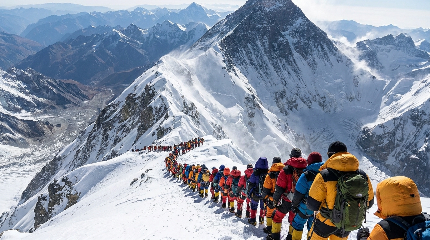 Worrying reality behind Everest's newest record: 274 people in the Death Zone
