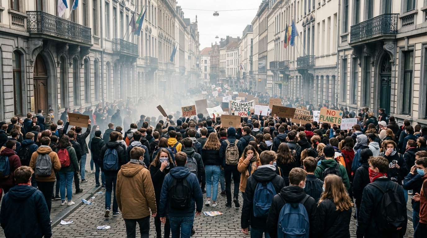 Police throw tear gas as they struggle to contain France's biggest student protests in decades