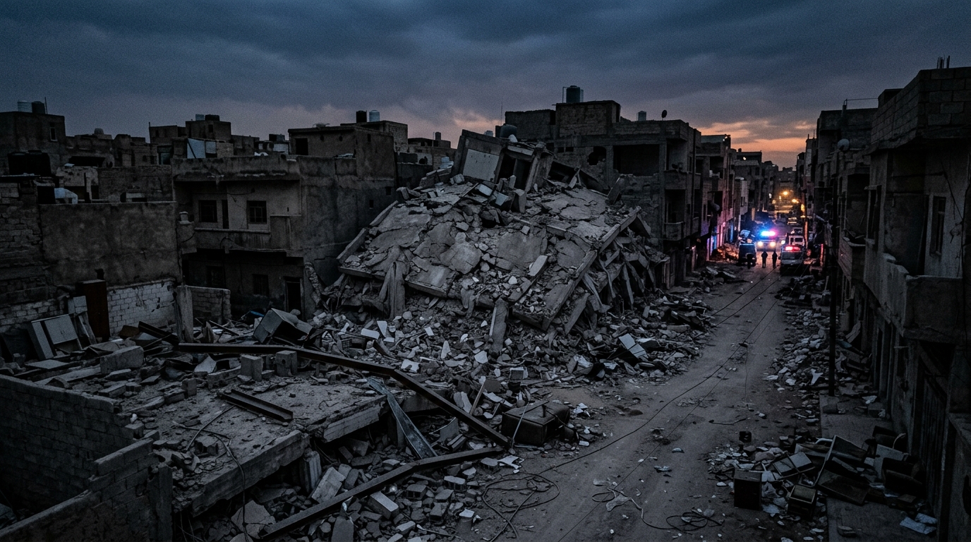 Gaza building collapses after Israeli strike; US extends visa ban on Palestinian officials