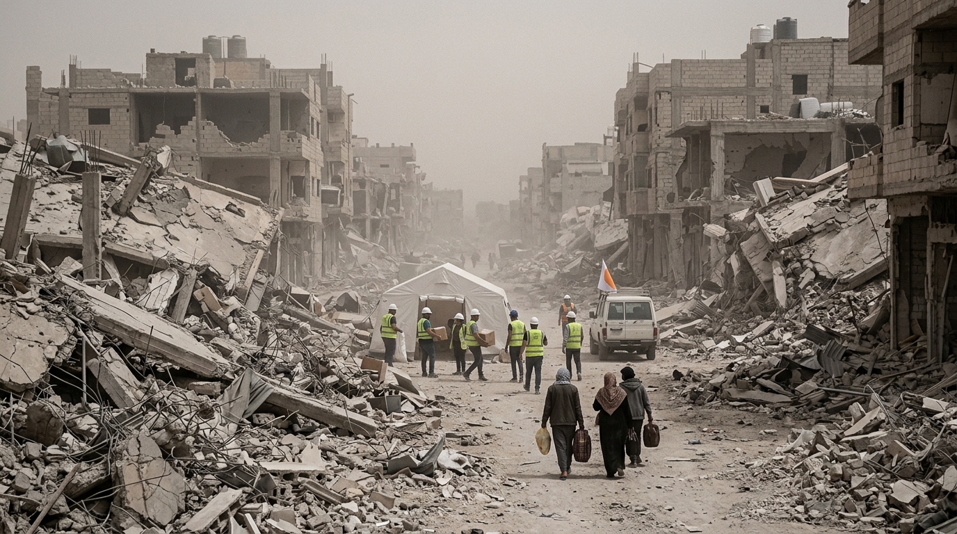 Gaza faces immense humanitarian crisis as aid workers confront 61m tonnes of rubble