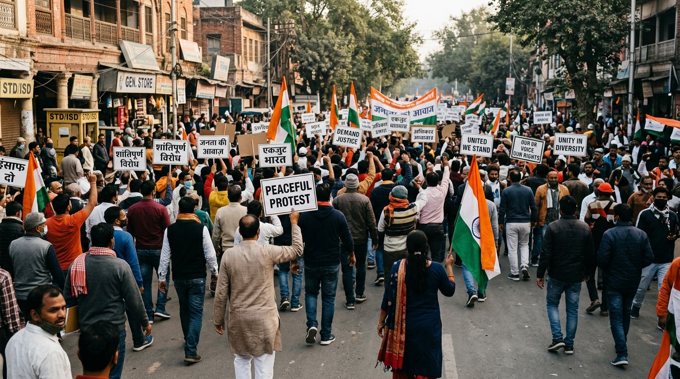 Indian opposition leader Gandhi detained as 'Cockroach movement' protests grow