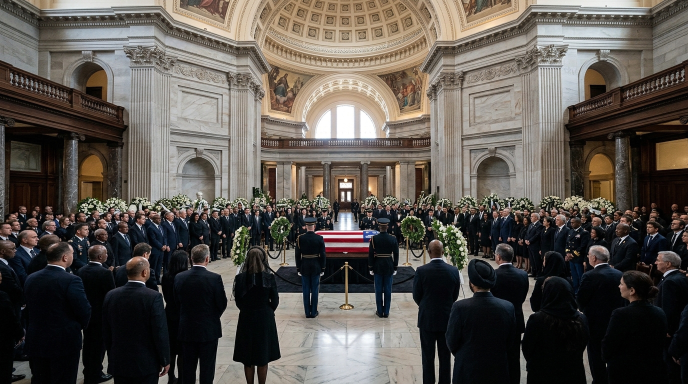 Nation's leaders gather to remember Lindsey Graham, a 'true American original'