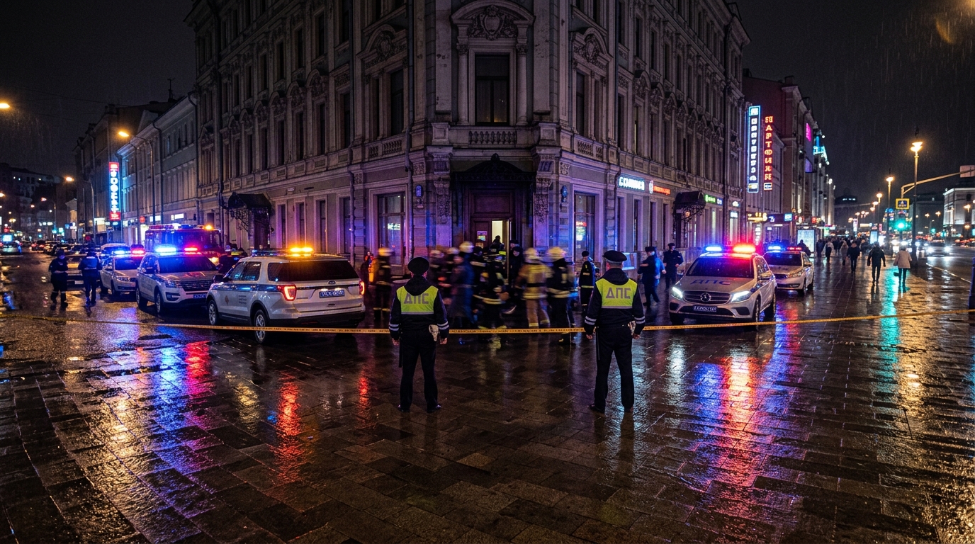 Bomb detonates at Moscow restaurant, killing three and suspect in high-security area