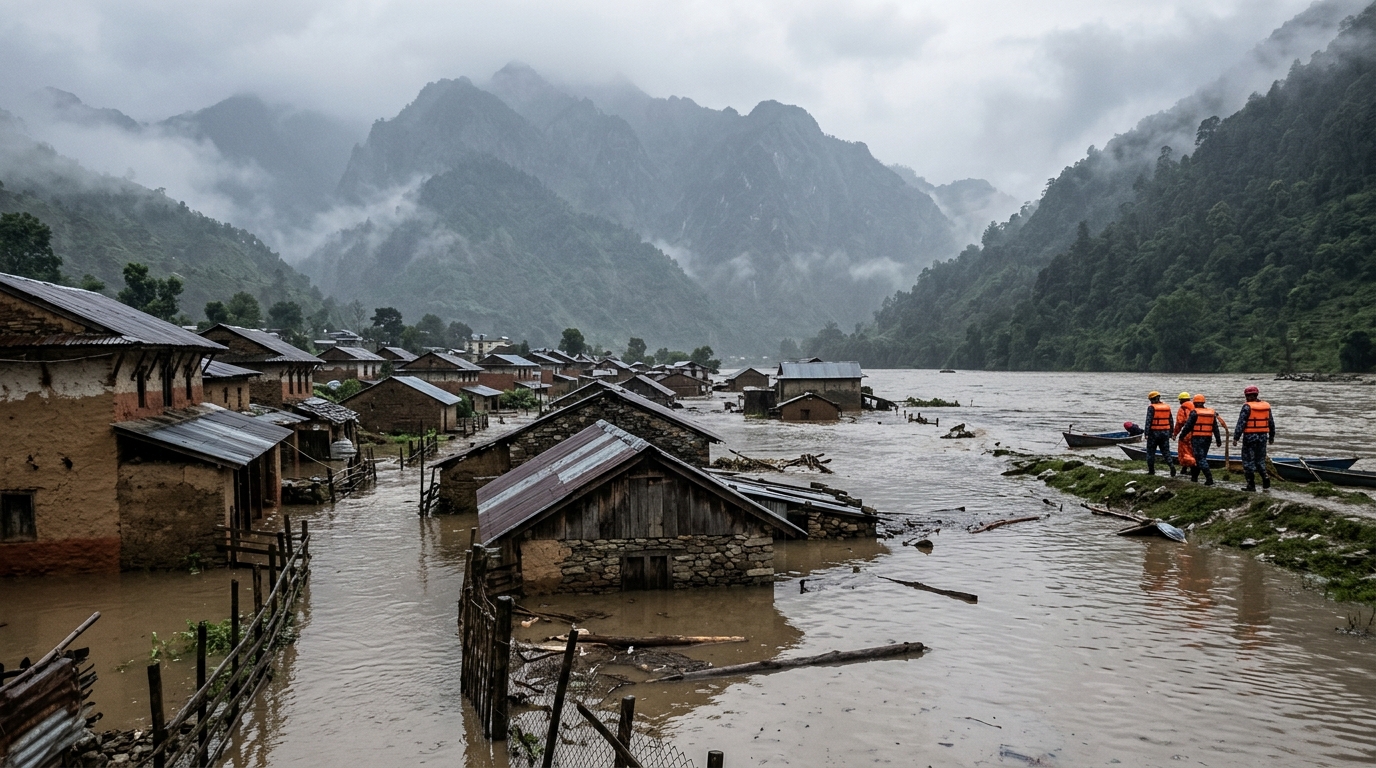 Devastating floods in Nepal raise questions about past US funding cuts for hazard monitoring