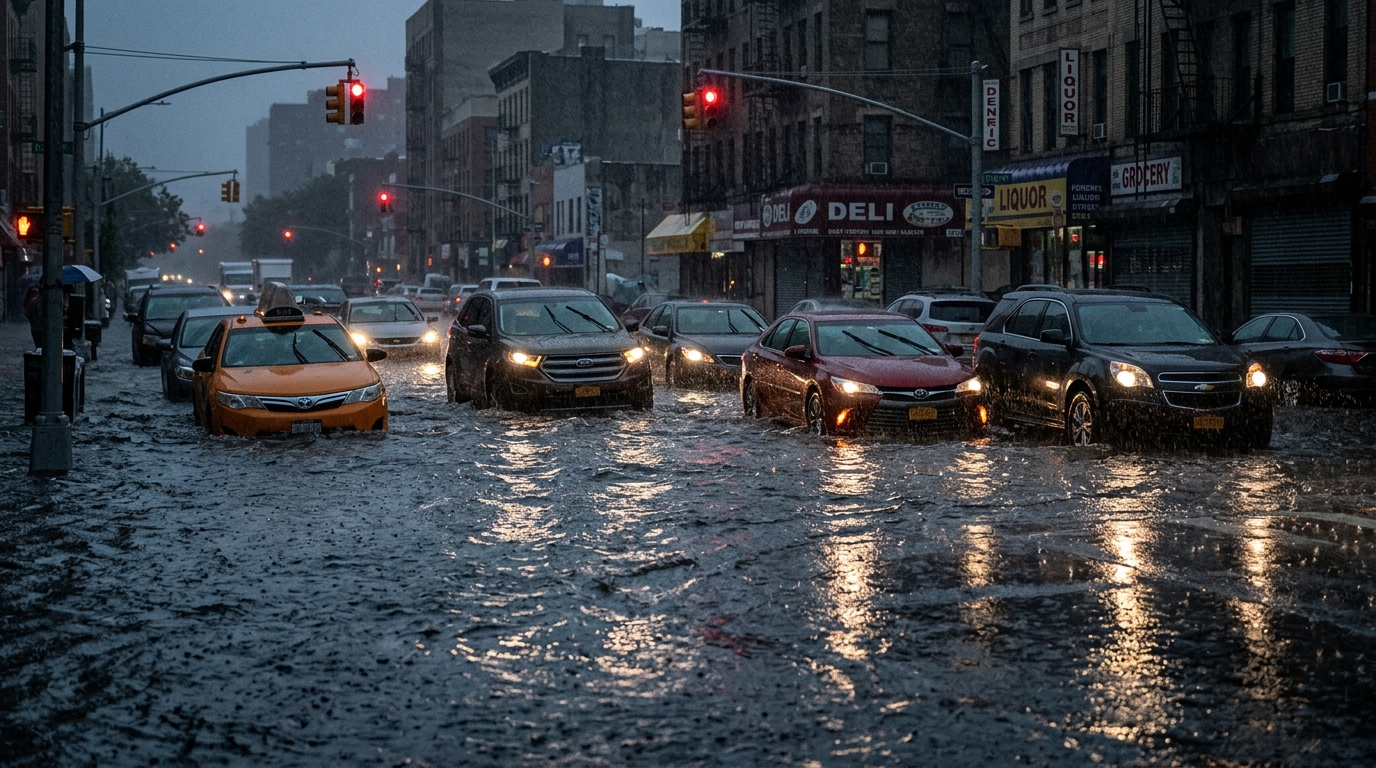 Watch: Torrential Rain Triggers Flash Floods in New York and New Jersey