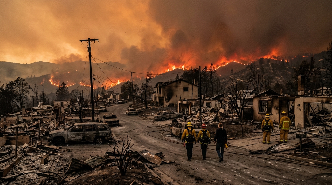 Fast-moving wildfires devastate Spokane and double in size in British Columbia