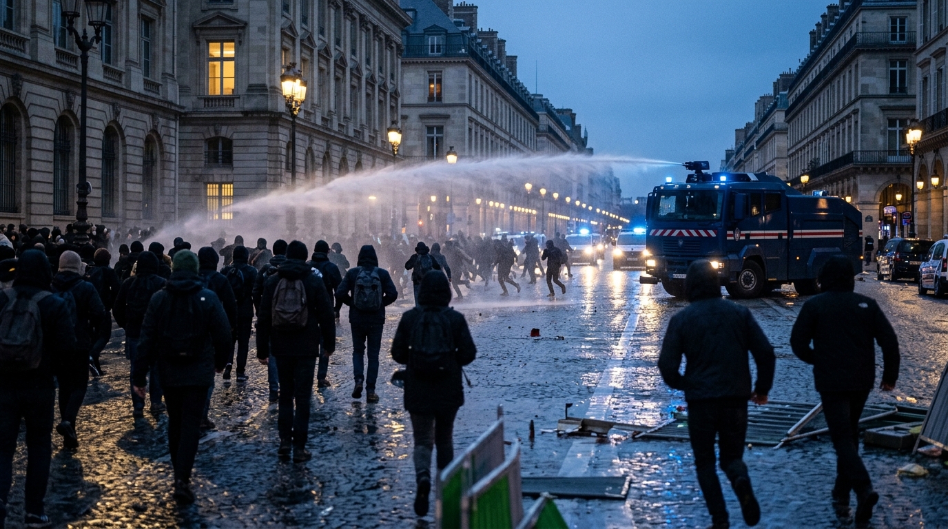 Water cannons used as anti-immigrant protests ignite second night of Belfast unrest