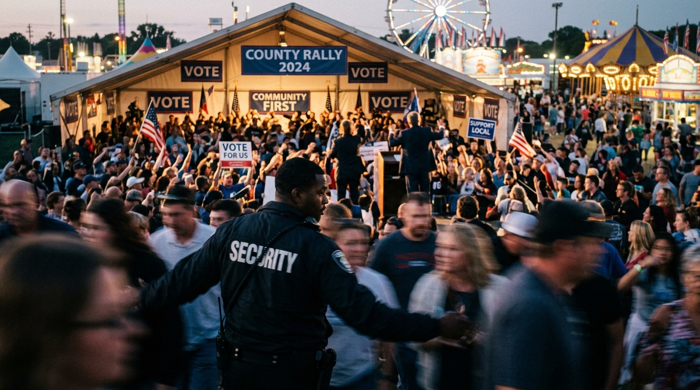 Armed man charged toward Democratic candidate for Ohio governor at fair, law enforcement says