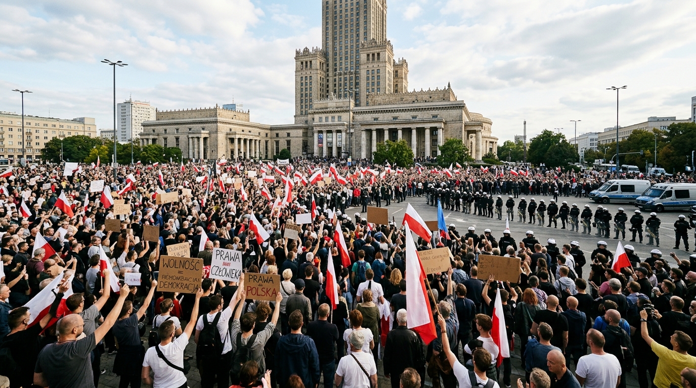 Polish president turns plane around as court chief’s suspension sparks protests