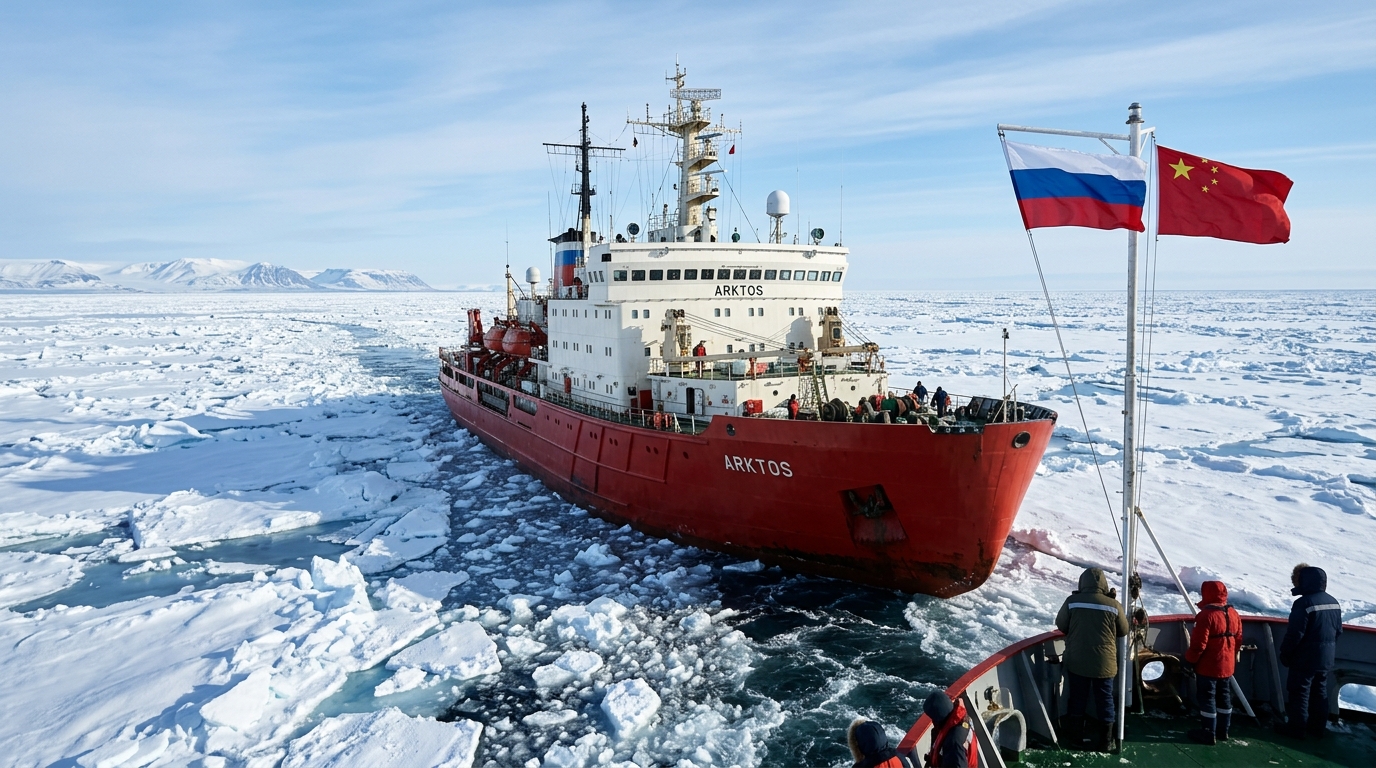 Russia and China Forge Icy Arctic Shipping Route for Energy and Cash