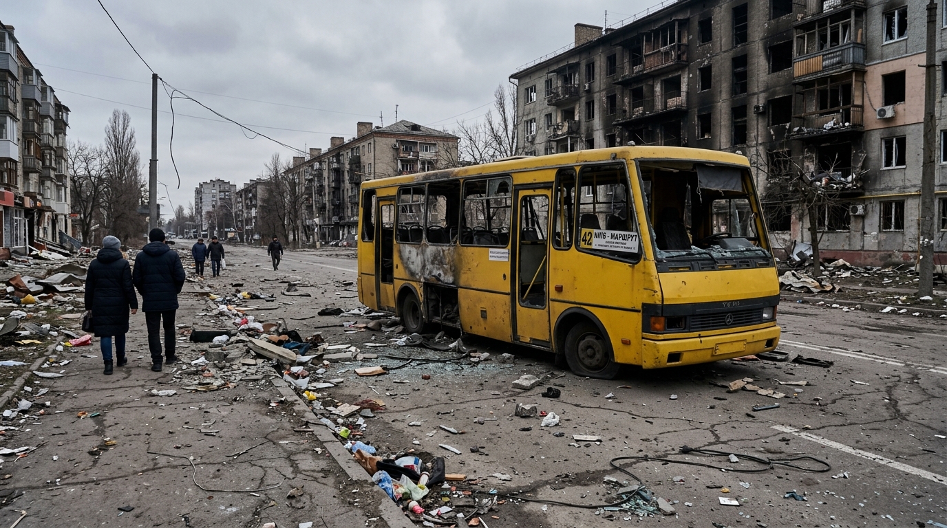 Deadly Russian Strikes Surge in Ukraine, Targeting Civilians and Transport