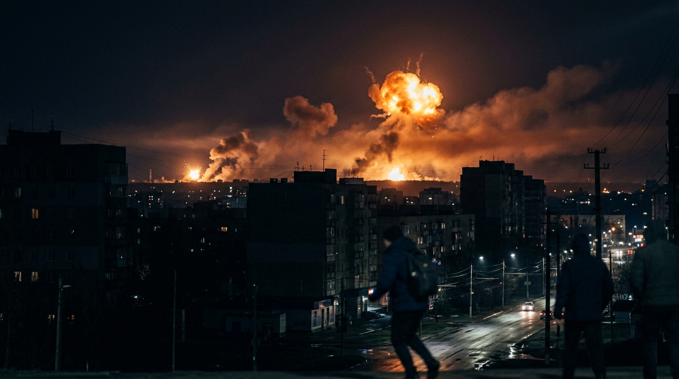Russia striking Kyiv with ballistic missiles after Zelensky warned of ‘massive attack’