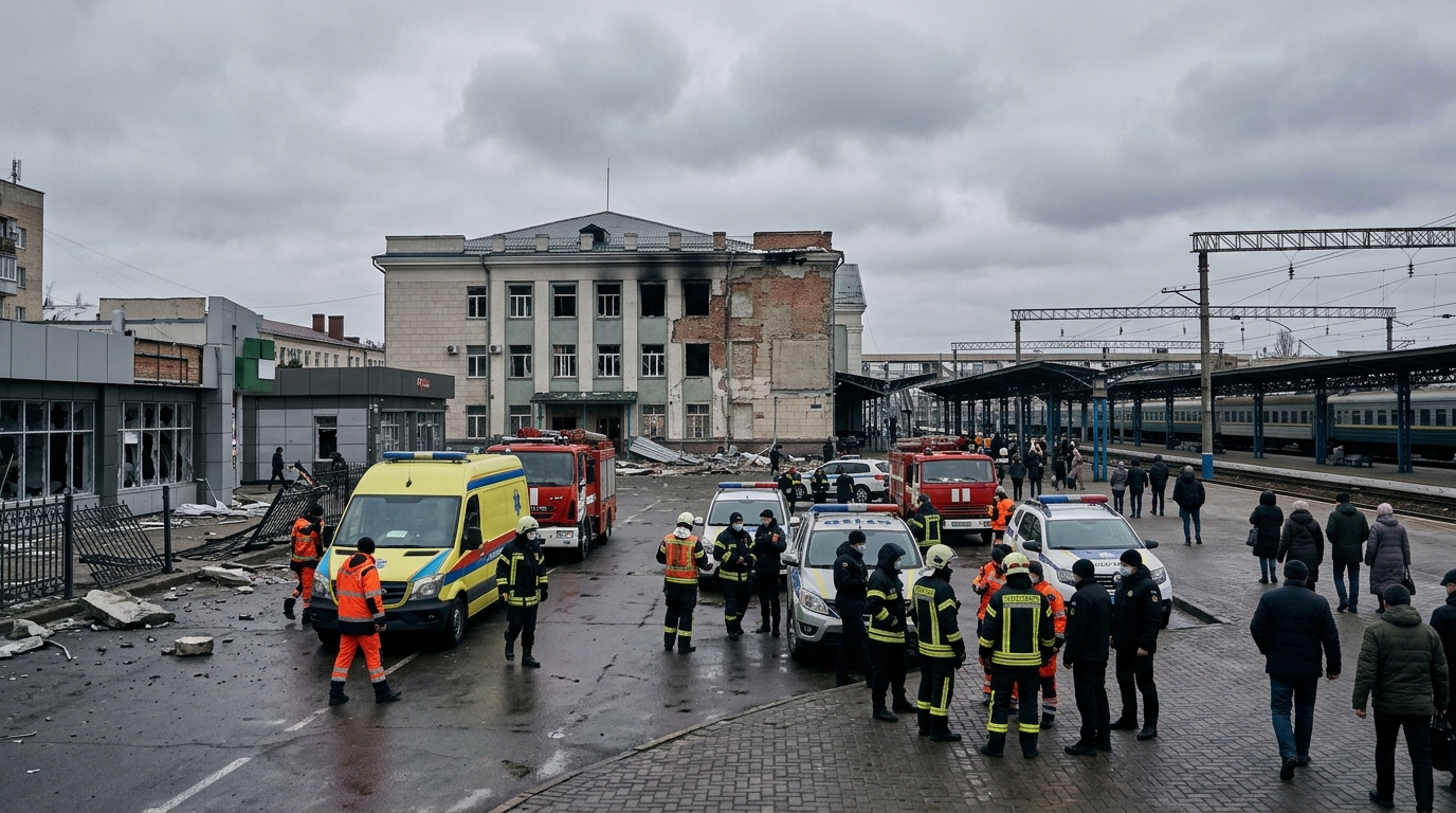 Russia strikes Dnipro train station in Ukraine, killing 13; Starshield slowdowns reported
