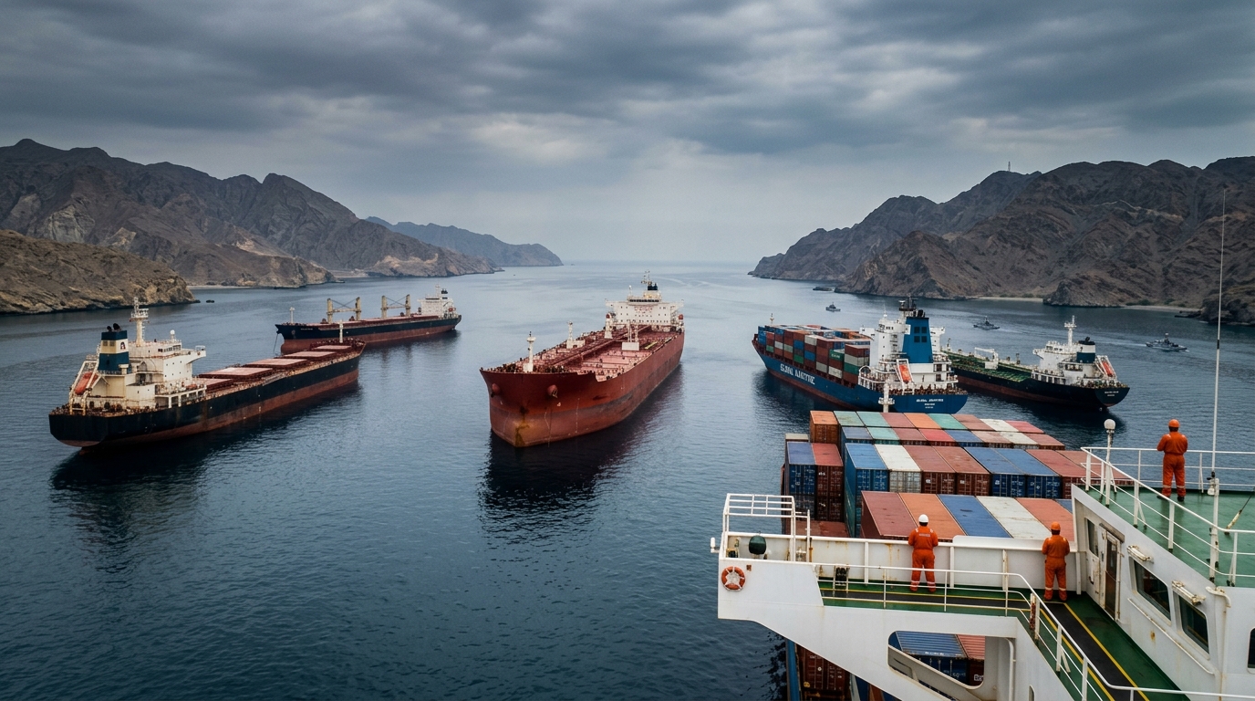 Shipping stalls in Strait of Hormuz after Iran declares key waterway shut