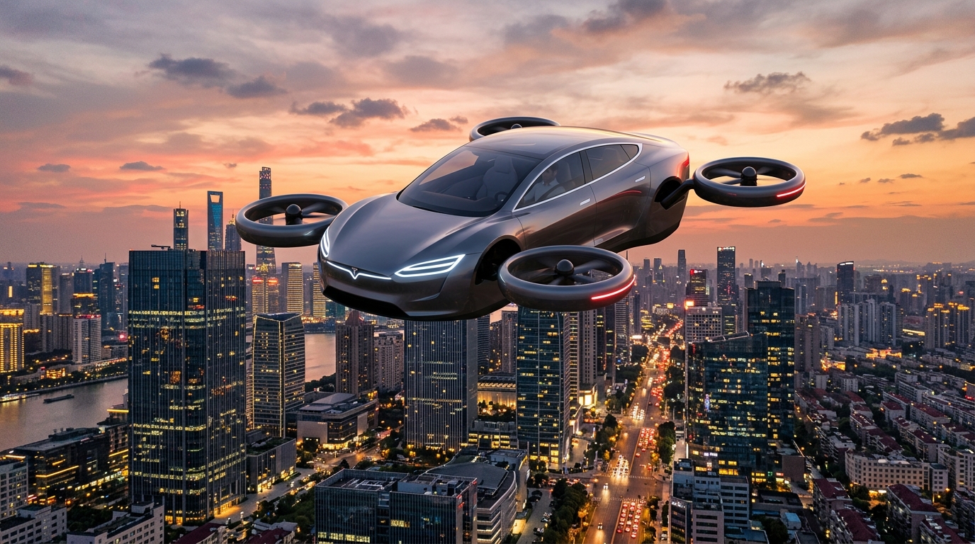 Tesla unveils what it says is a flying car, pushing boundaries of personal transport