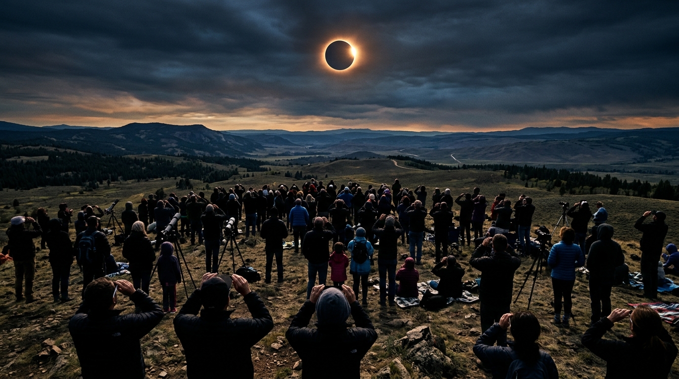 Millions Prepare for Total Solar Eclipse Visible Across North America and Europe