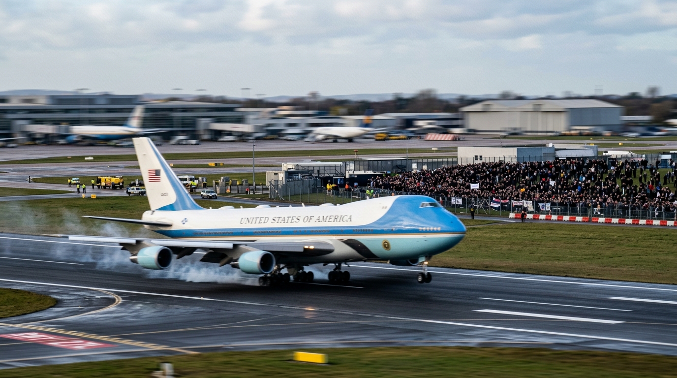 Trump Links 9/11 to Iran War in Memorial Remarks, Arrives in Ireland