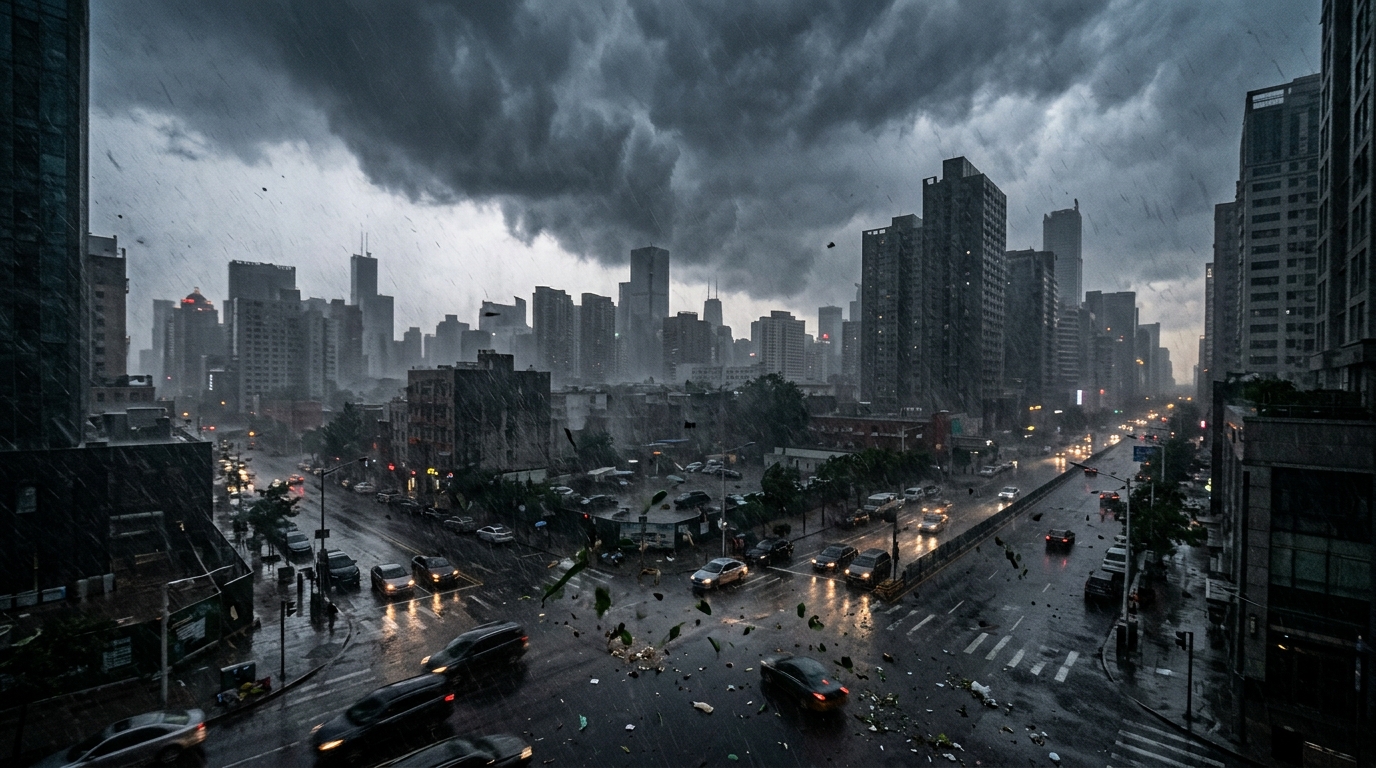 Typhoon Noul, China's largest in 2024, makes landfall; scaffolding tumbles in Hong Kong