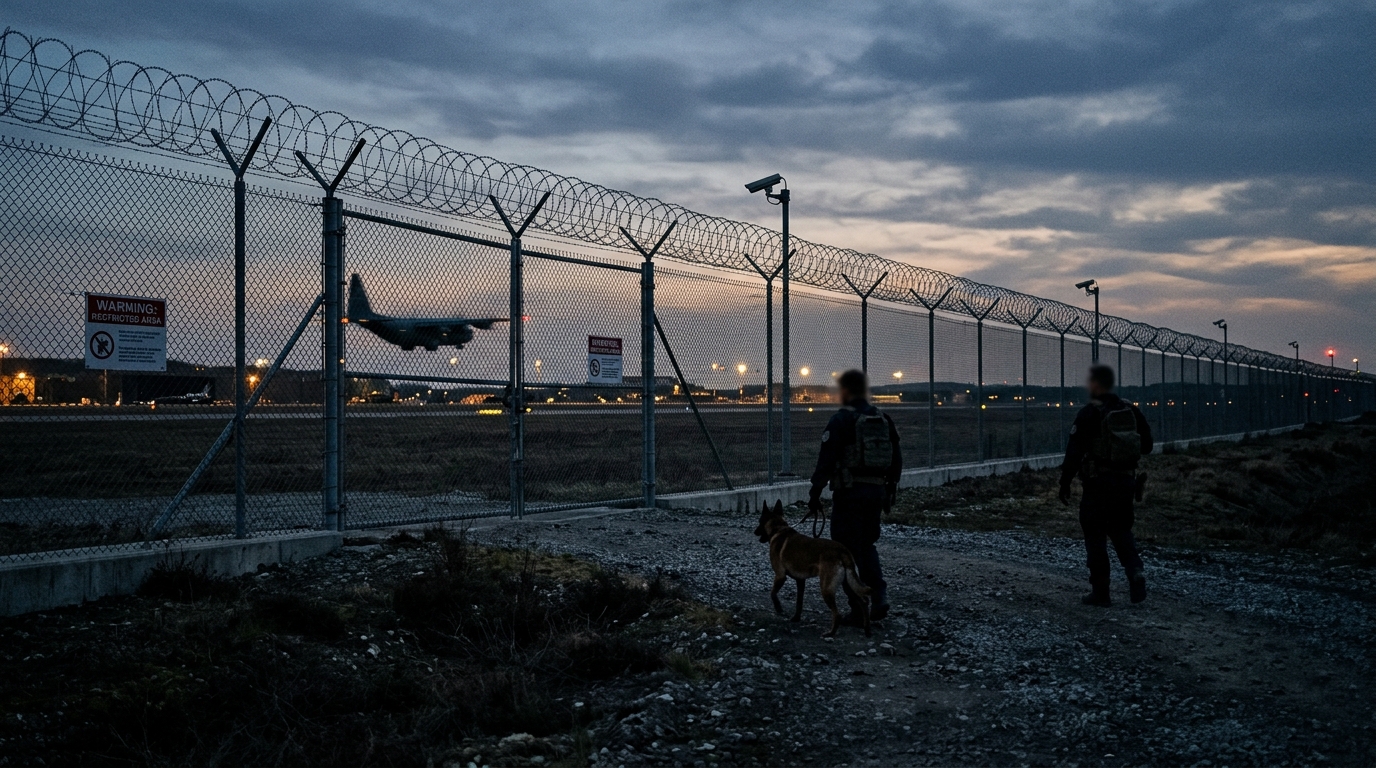 UK-Iranian dual national arrested over RAF Fairford incident, police say