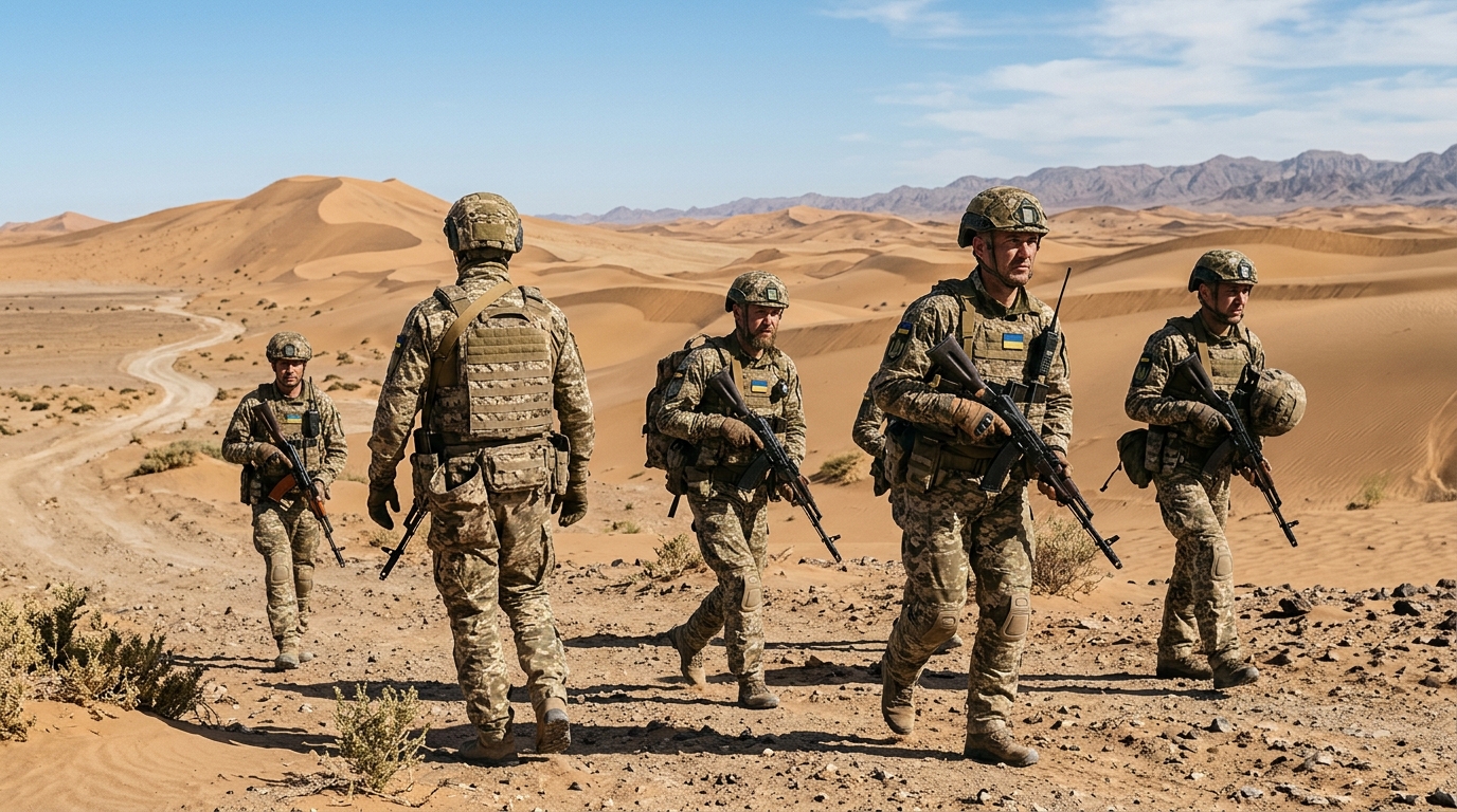 Ukrainian Troops Fighting Russia in African Desert, 3,000 Miles From Home