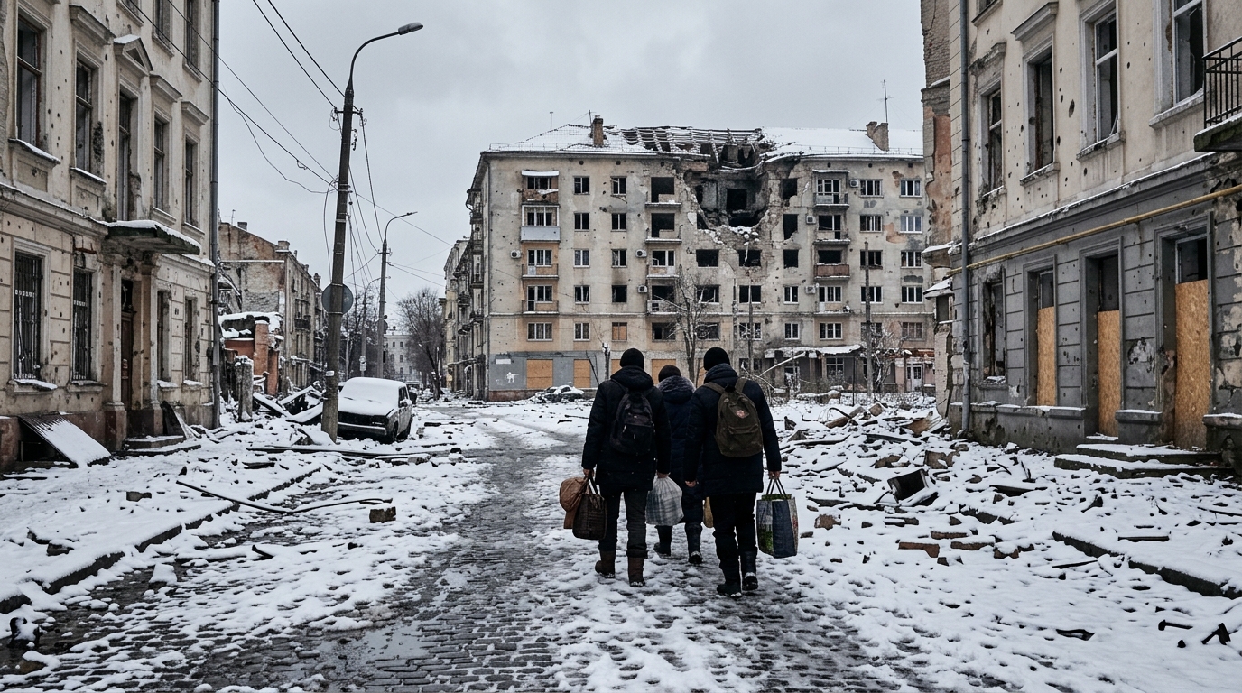 Russian strikes and approaching winter force many in Kyiv to pack bags and flee