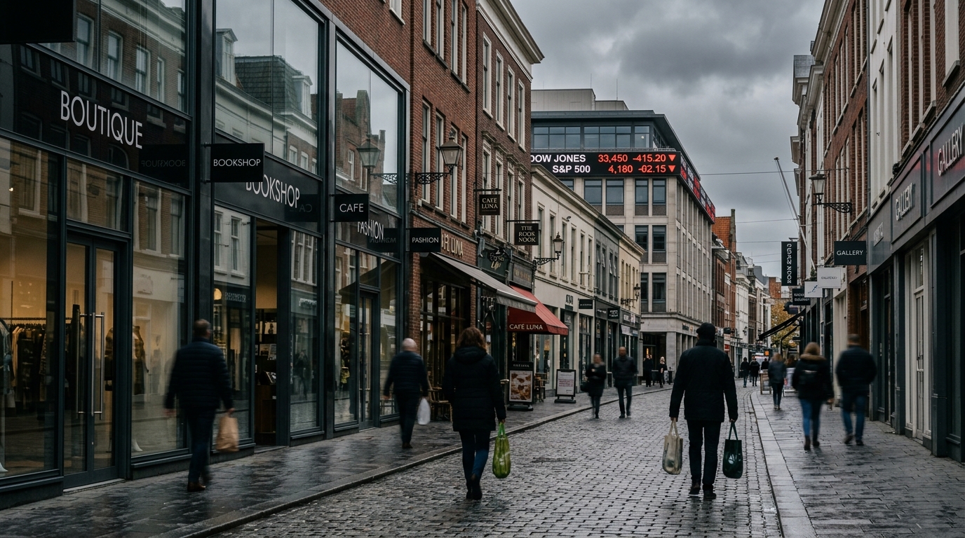 US retail sales slump unexpectedly, causing Wall Street to slip from record highs