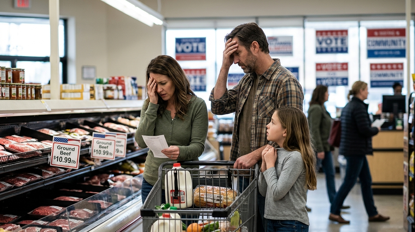 US voters grapple with rising inflation ahead of midterms as political figures campaign