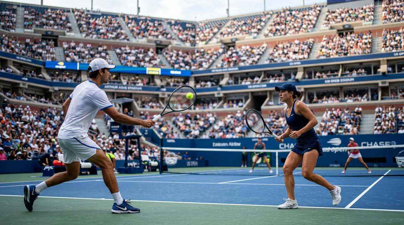 Serena Williams and Carlos Alcaraz thrill in US Open mixed doubles