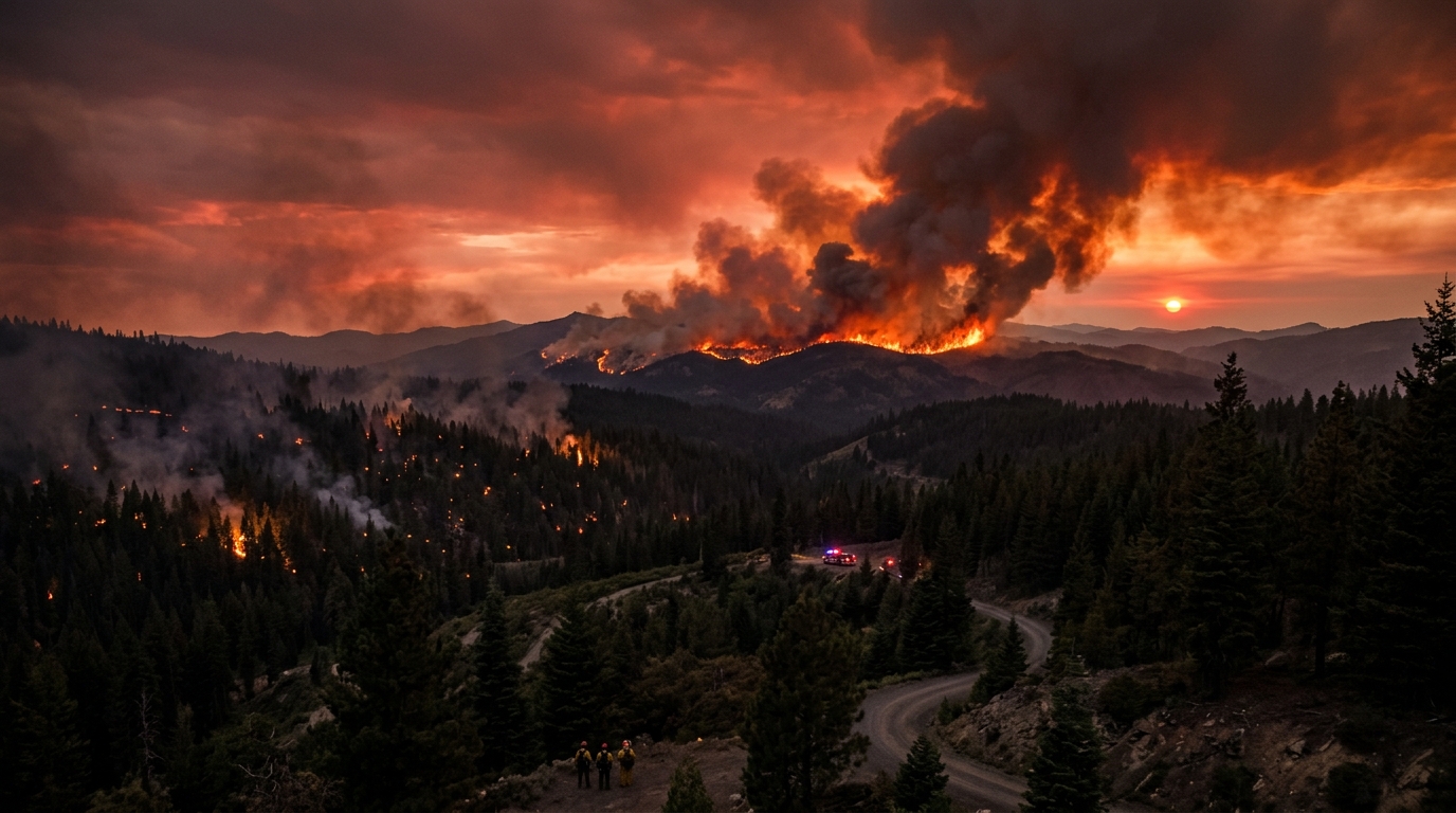 Wind-driven wildfires scorch Washington state, forcing thousands to evacuate