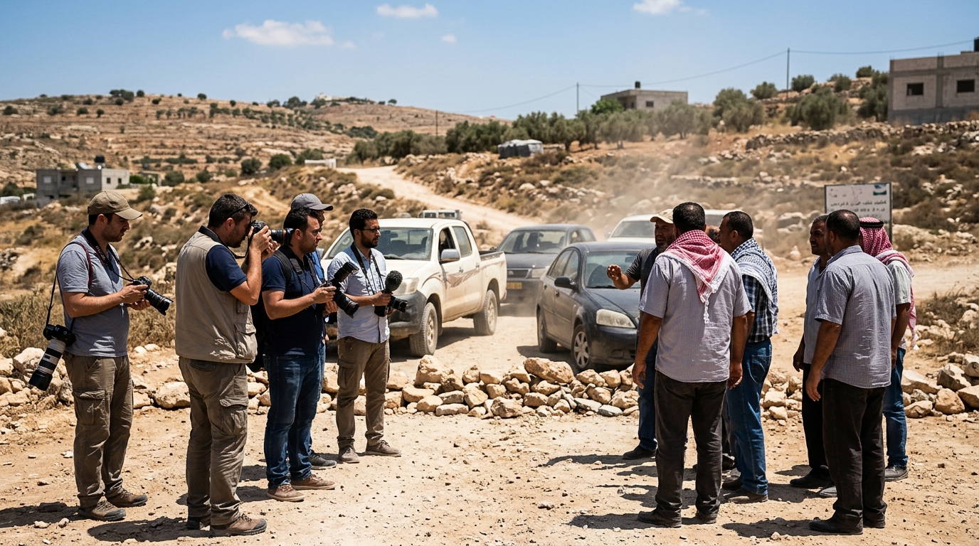 Four settlers arrested in West Bank after attack on journalists, including CNN crew