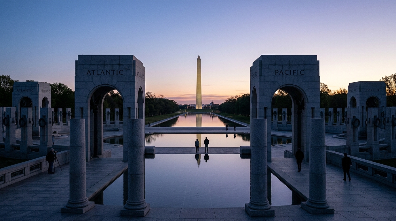 Suspect arrested in vandalism of World War II Memorial in Washington, DC